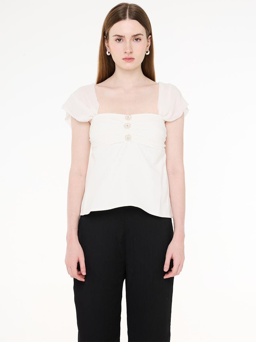 Amour Top White