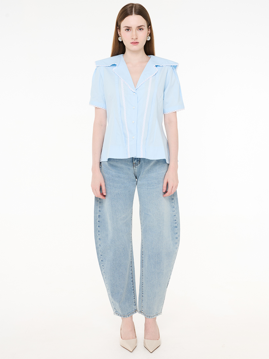 Lilou Top Sky Blue - Image 2