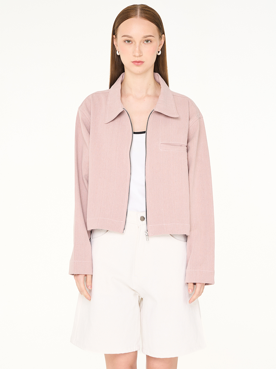 Wilfred Denim Jacket Blush Pink