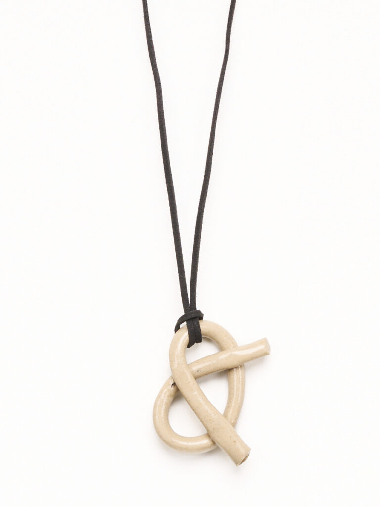 Pretzel Ceramic Pendant