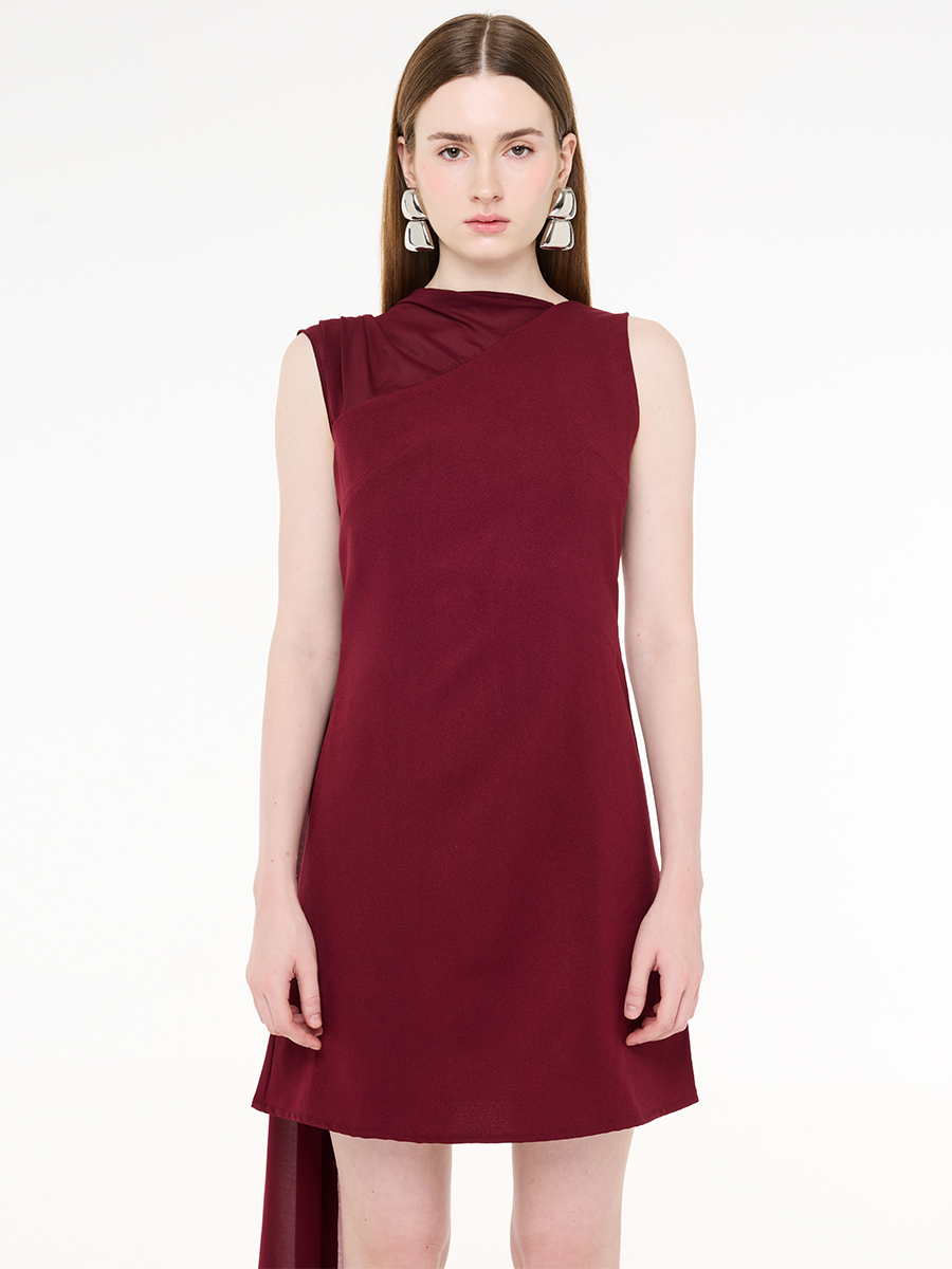 Tresor Dress Maroon