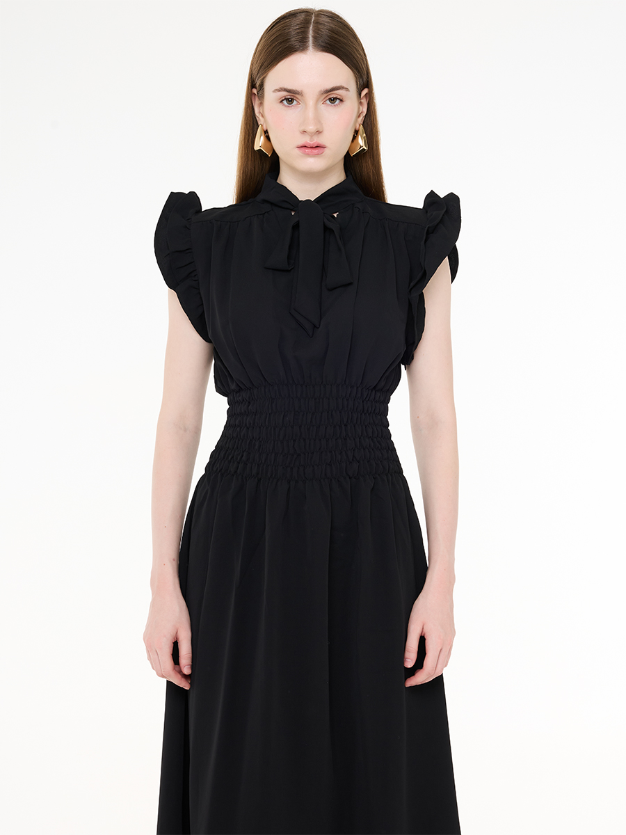 Monologue Midi Dress Black